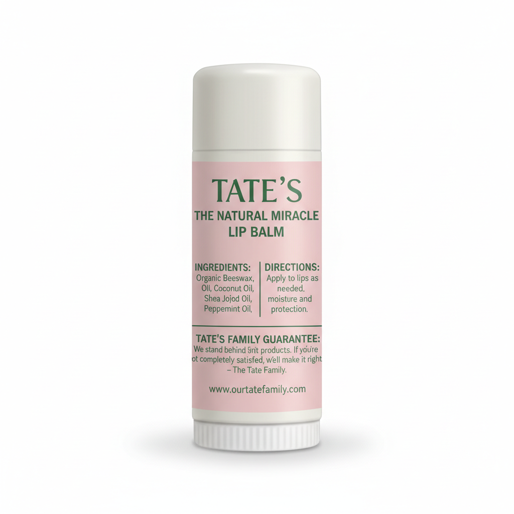 Tate's The Natural Miracle Conditioning Lip Balm back