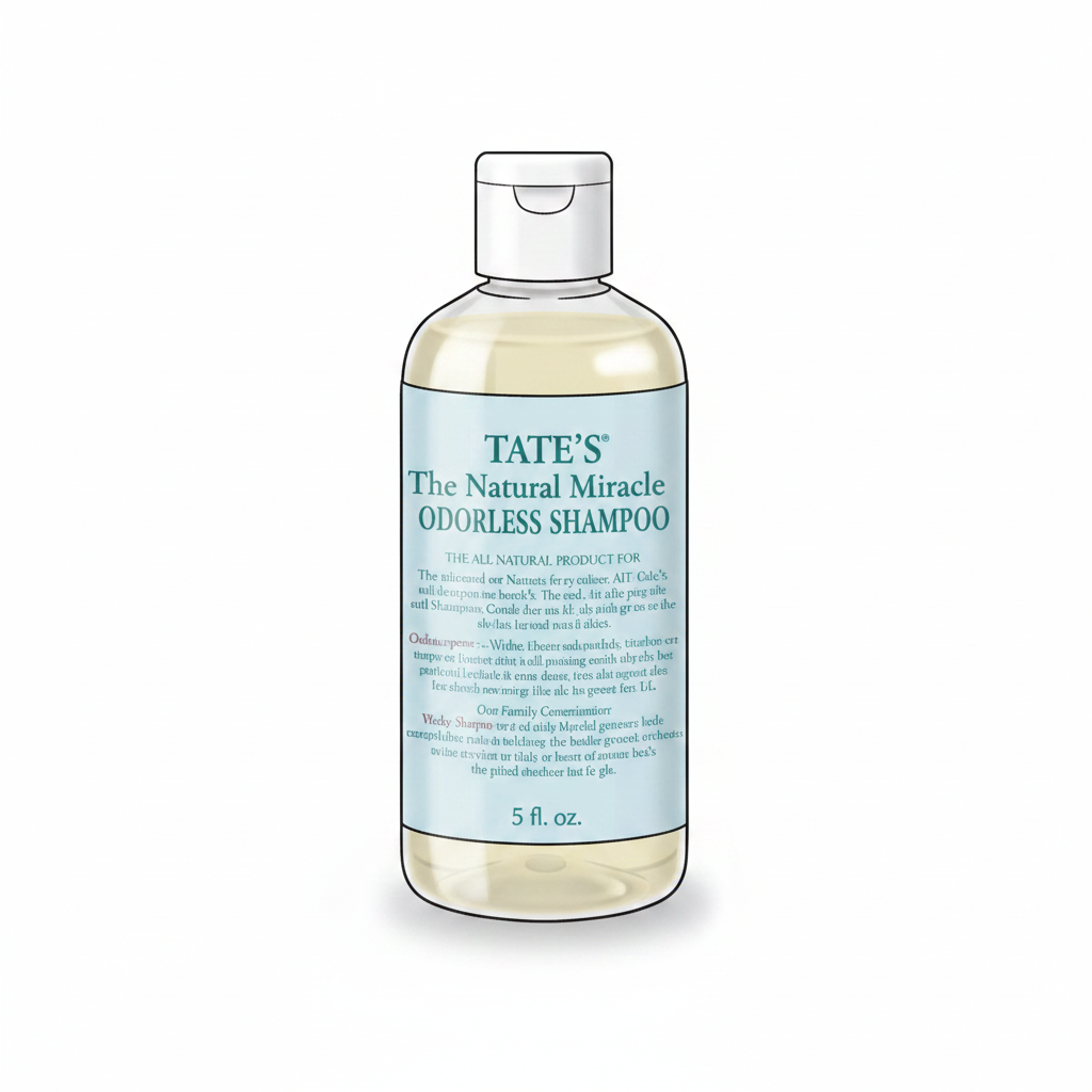 Tate's The Natural Miracle Odorless Shampoo 5oz front