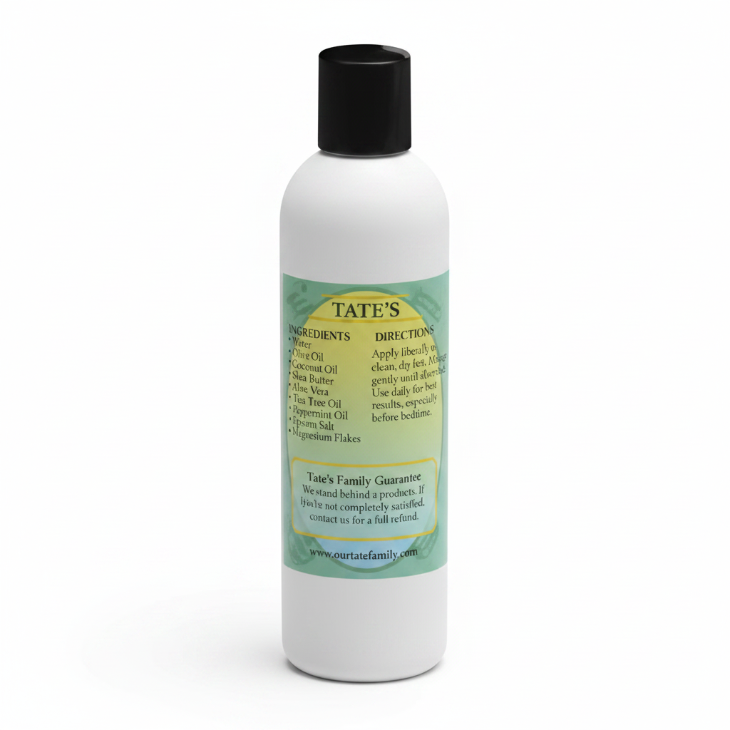 Tate's The Natural Miracle Foot Treatment 5oz back