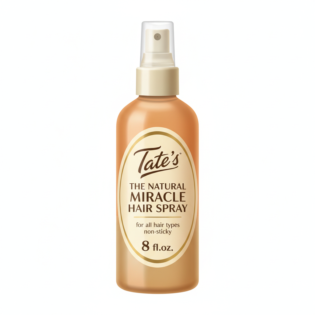 Tate's The Natural Miracle Hair Spray 8oz front